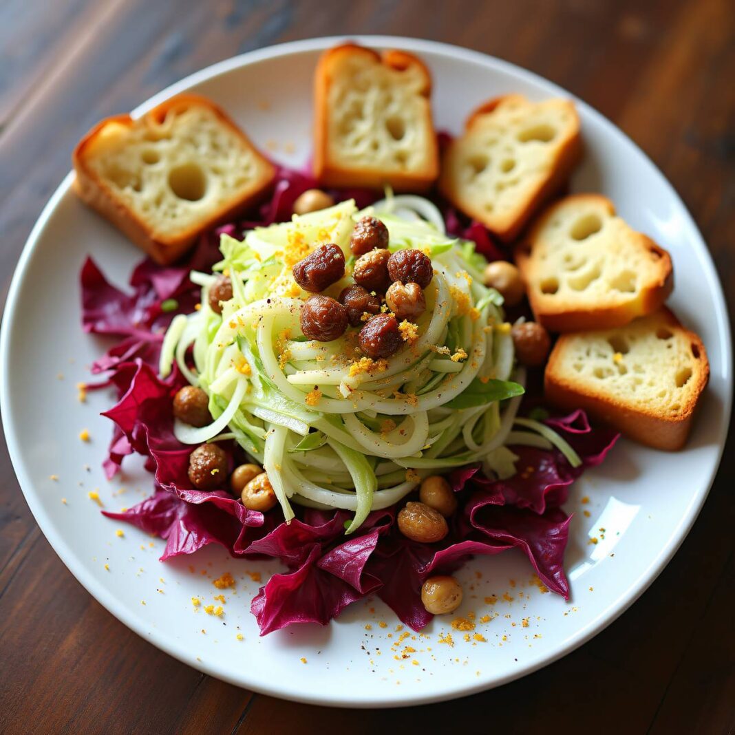 Krautsalat mit Brioche-Toast Rezept Krautsalat mit Brioche-Toast Rezept