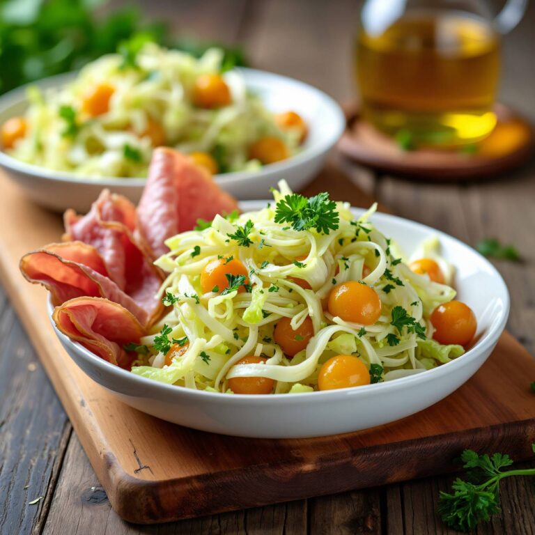 Krautsalat mit Schinken Rezept
