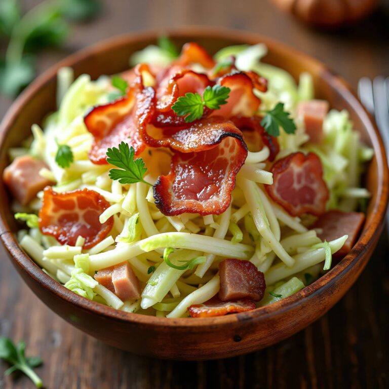 Krautsalat mit Speck Rezept
