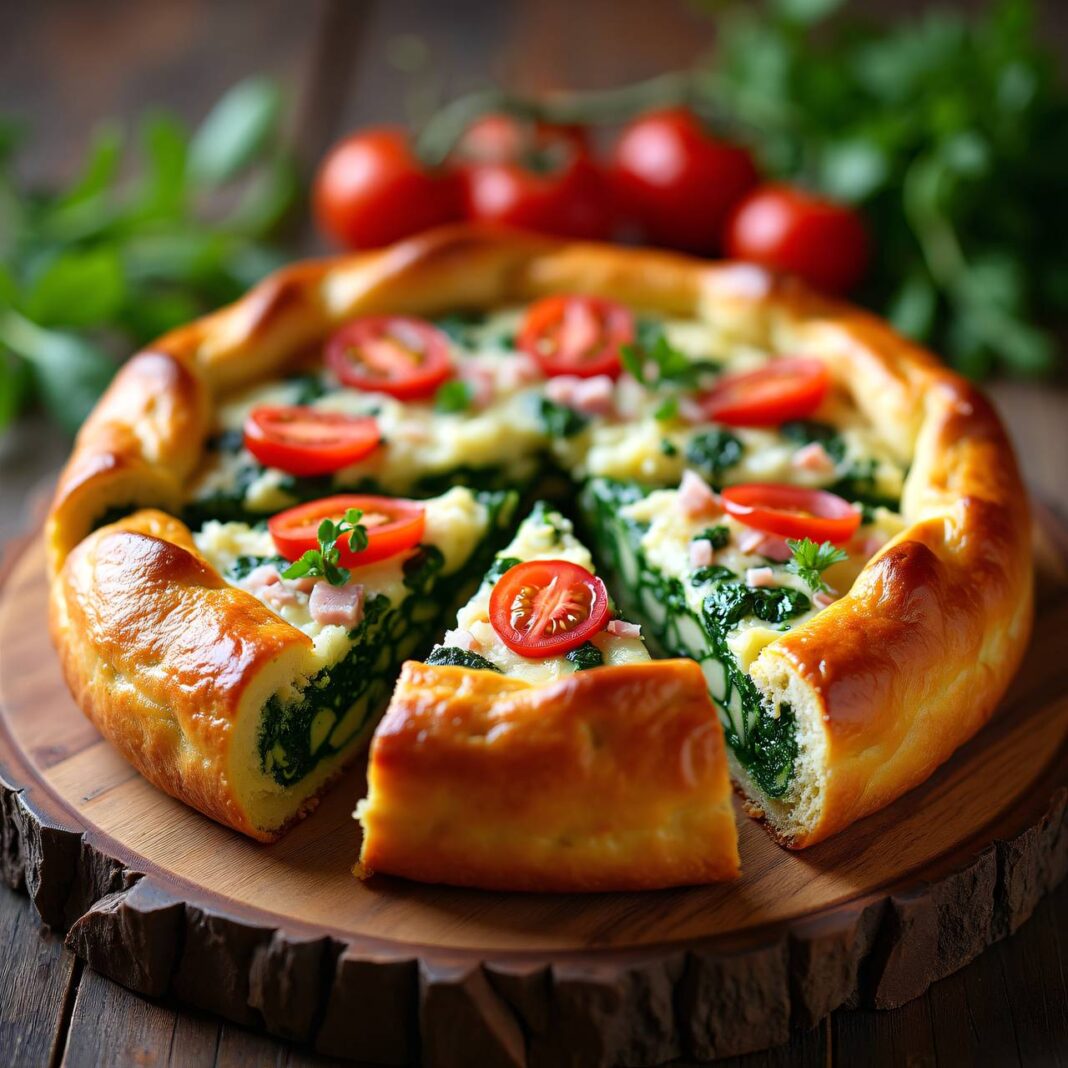 Krautstiel-Blechkuchen Rezept Krautstiel-Blechkuchen Rezept