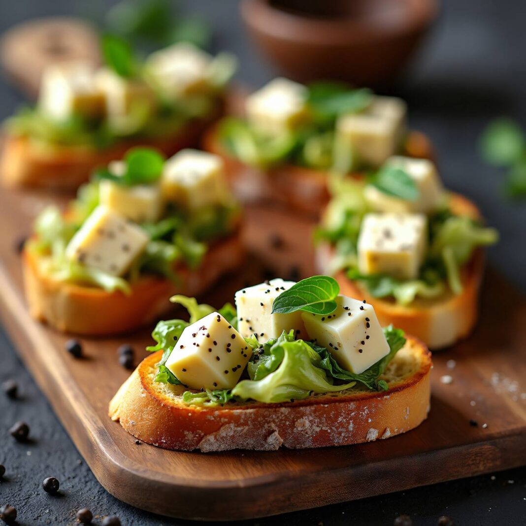Krautstiel-Crostinis Rezept Krautstiel-Crostinis Rezept