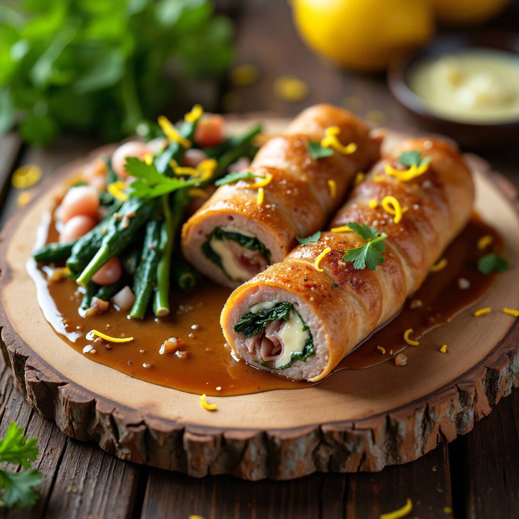 Krautstiel-Fleischröllchen Rezept Krautstiel-Fleischröllchen Rezept