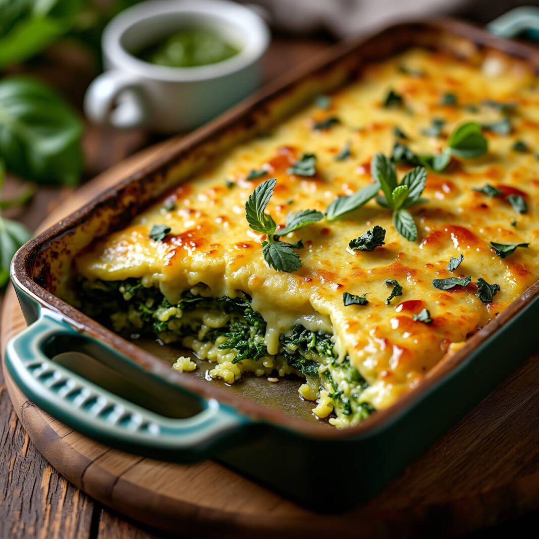 Krautstielgratin mit Pesto Rezept Krautstielgratin mit Pesto Rezept