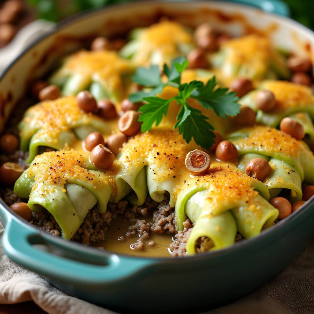 Krautwickel mit Nüssen Rezept Krautwickel mit Nüssen Rezept