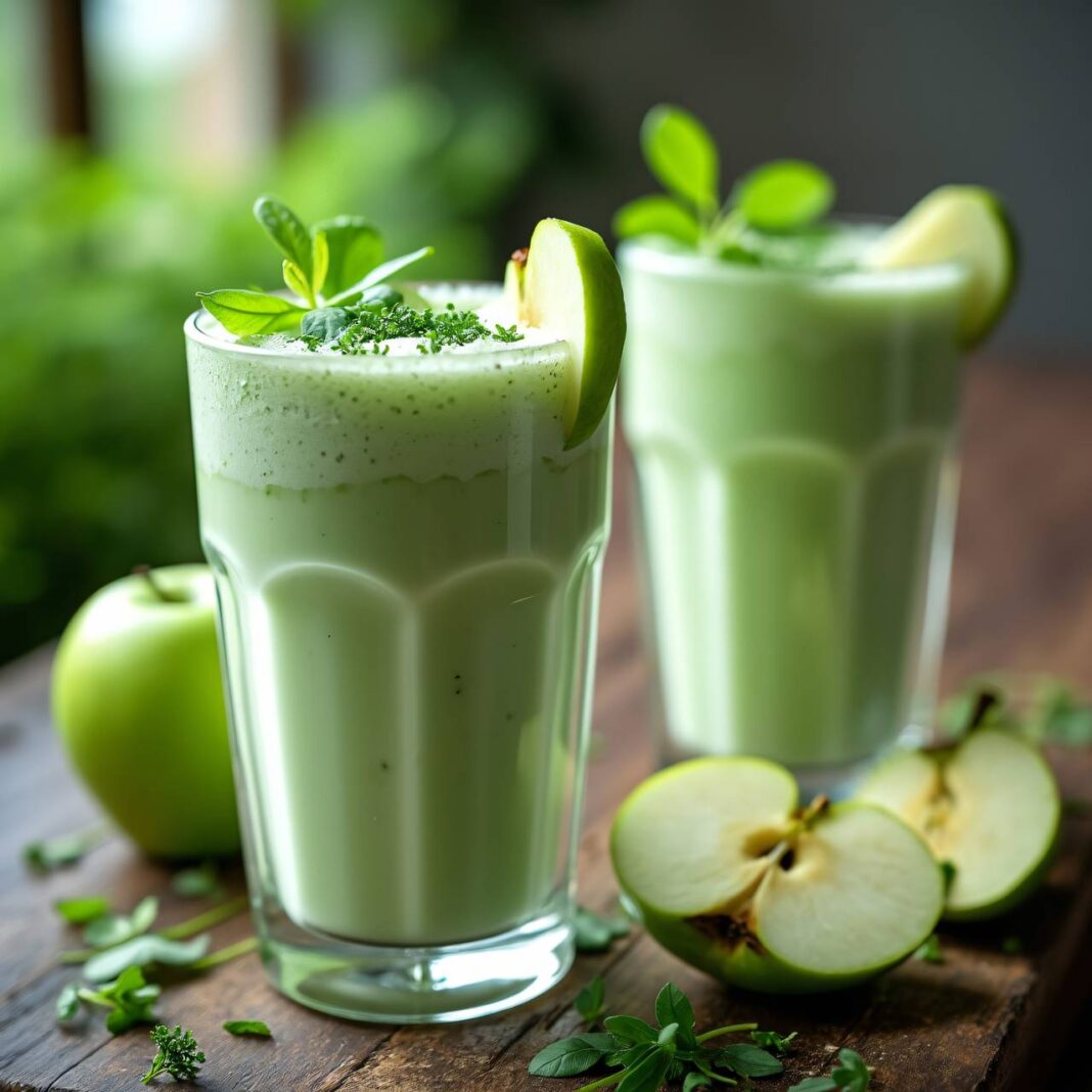 Kresse-Apfel-Shake Rezept Kresse-Apfel-Shake Rezept