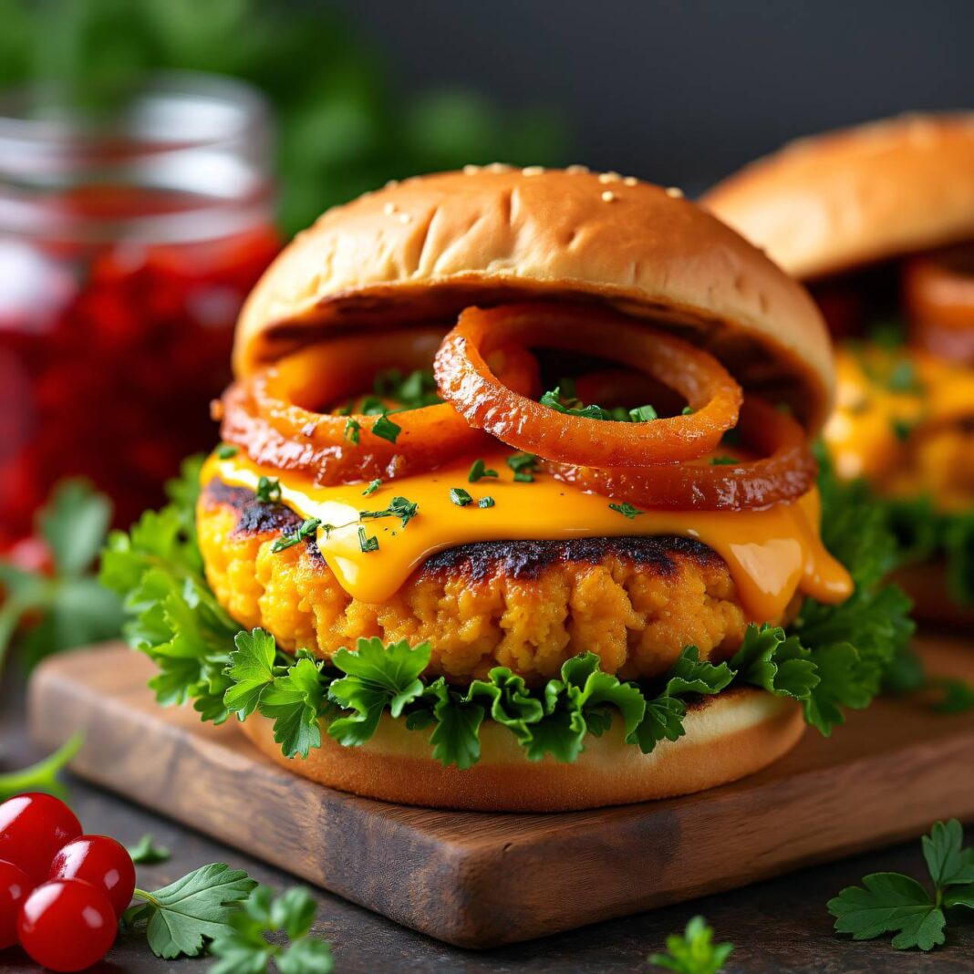 Kürbis-Camembert-Burger Rezept Kürbis-Camembert-Burger Rezept