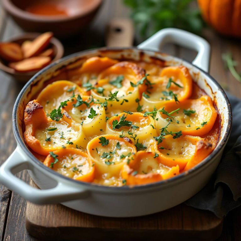 Kürbis-Fenchel-Gratin Rezept