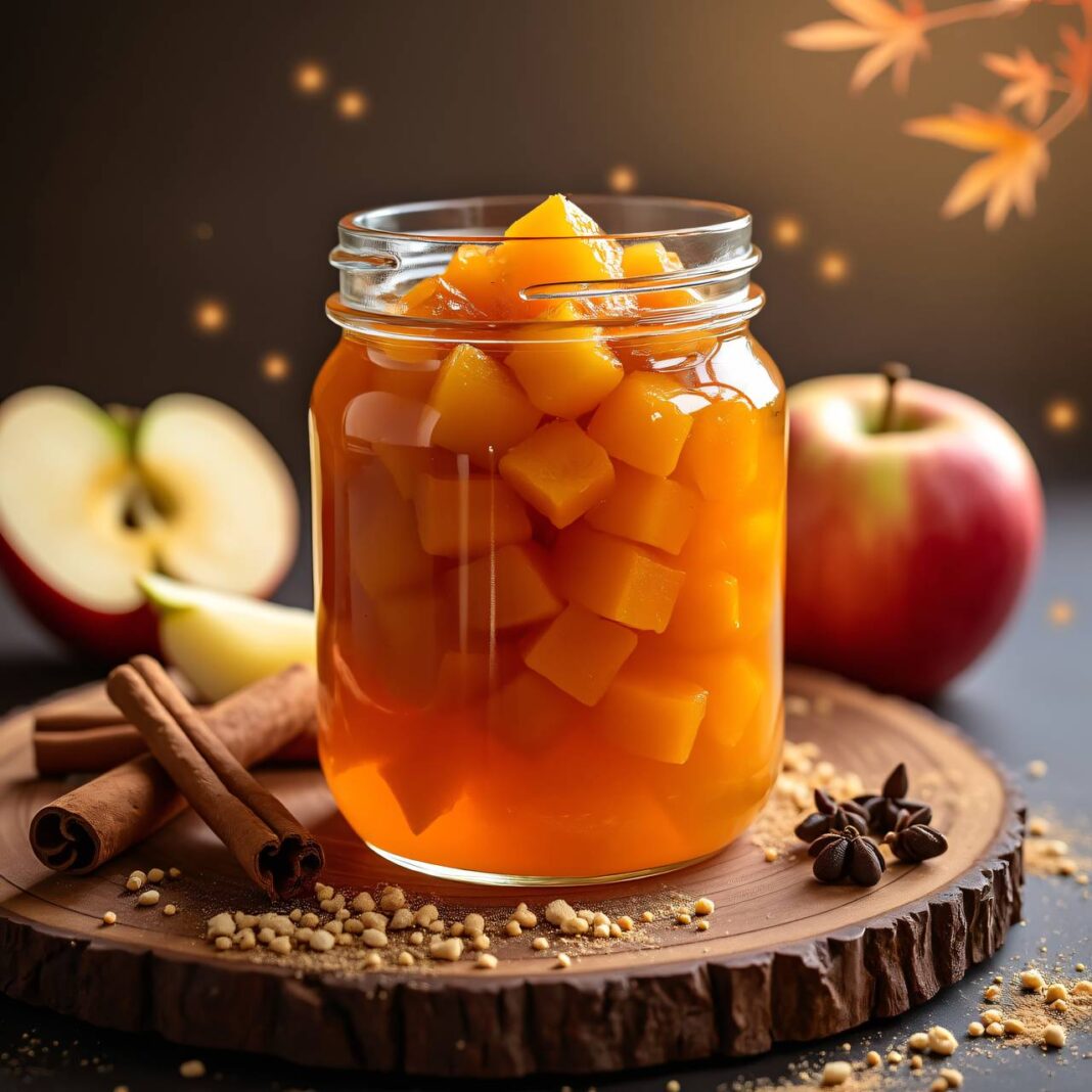 Kürbis-Konfitüre mit Äpfeln Rezept Kürbis-Konfitüre mit Äpfeln Rezept