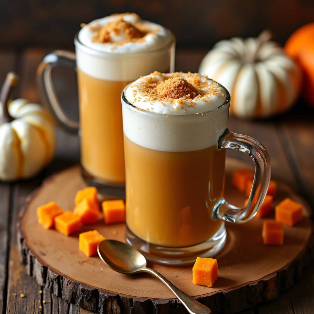 Kürbis-Milch mit Vanilleschaum Rezept Kürbis-Milch mit Vanilleschaum Rezept