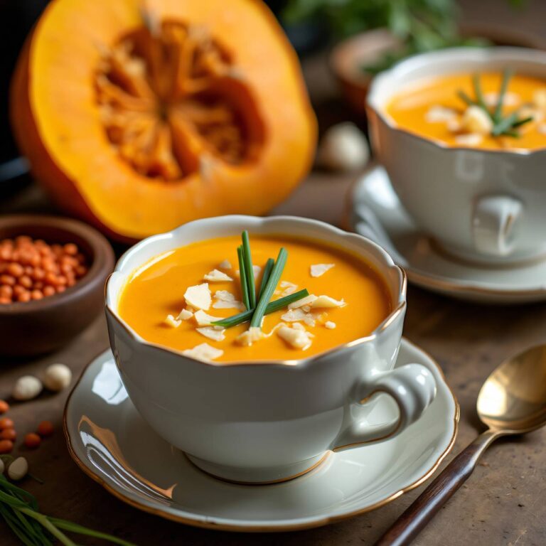 Kürbis-Schaumsuppe Rezept