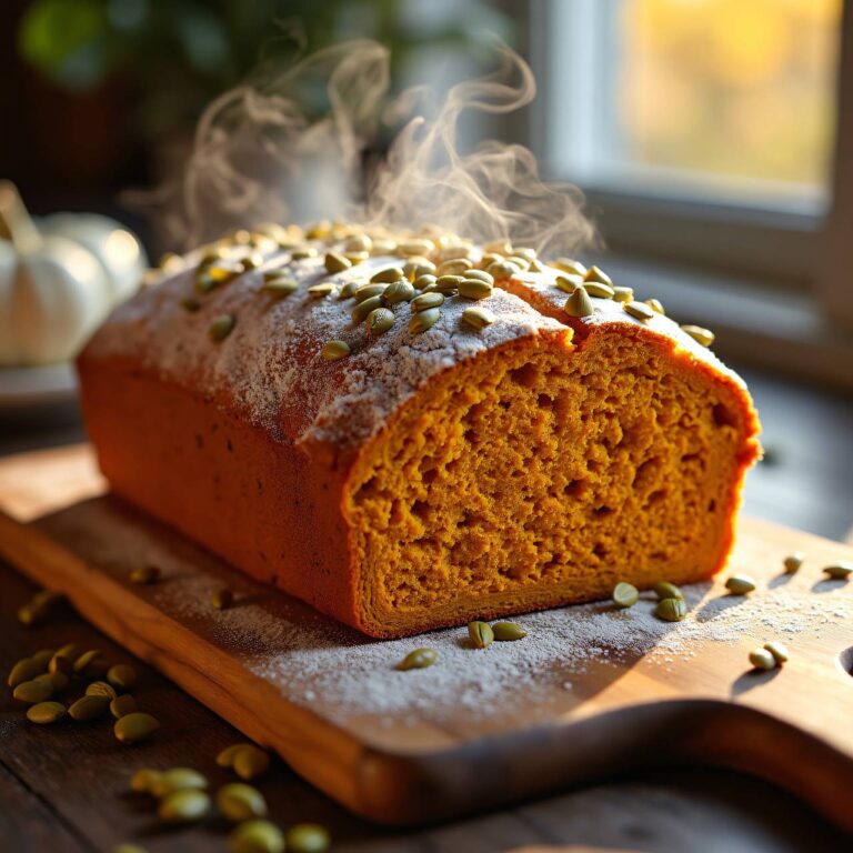 Kürbisbrot mit Magerquark Rezept