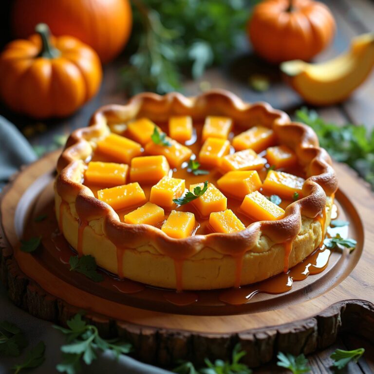 Kürbiskuchen mit Käse Rezept