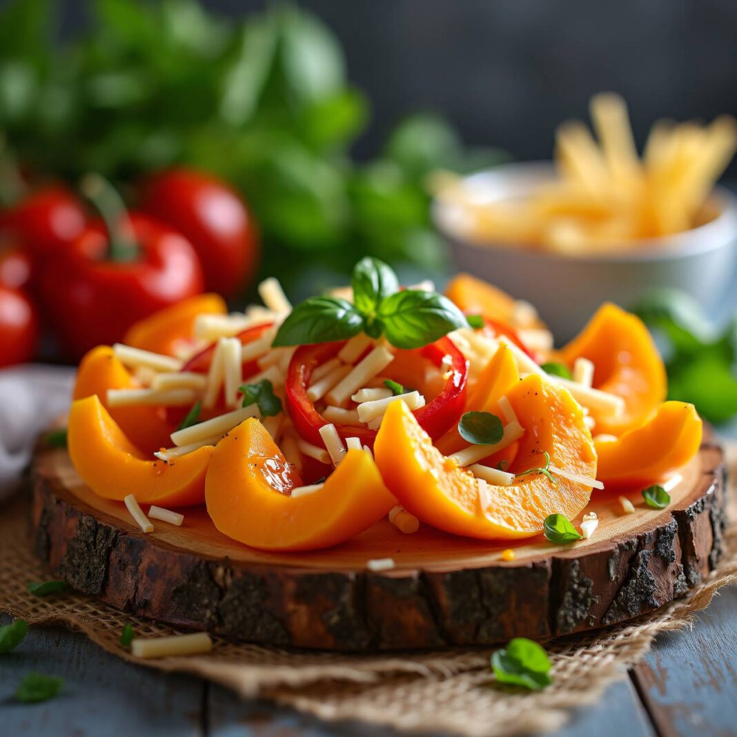 Kürbissalat mit Käse Rezept Kürbissalat mit Käse Rezept