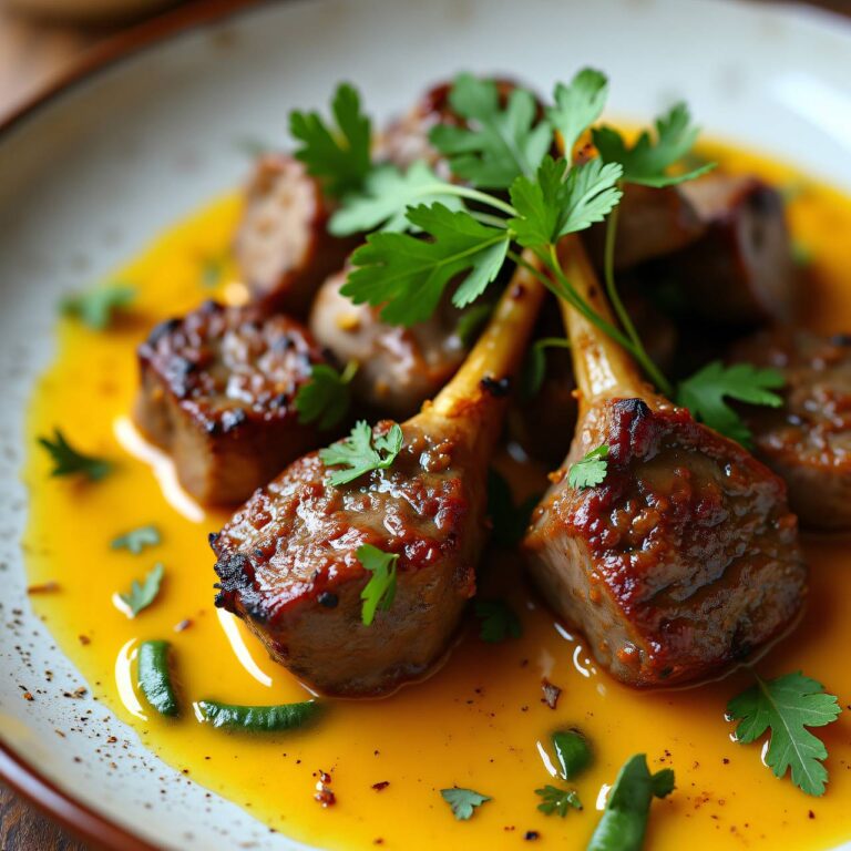 Lamm an Kardamomsauce Rezept