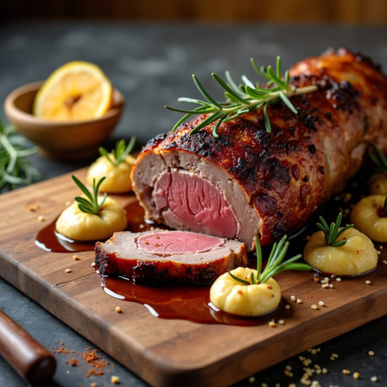 Lammkeule mit Quitten-Aioli Rezept