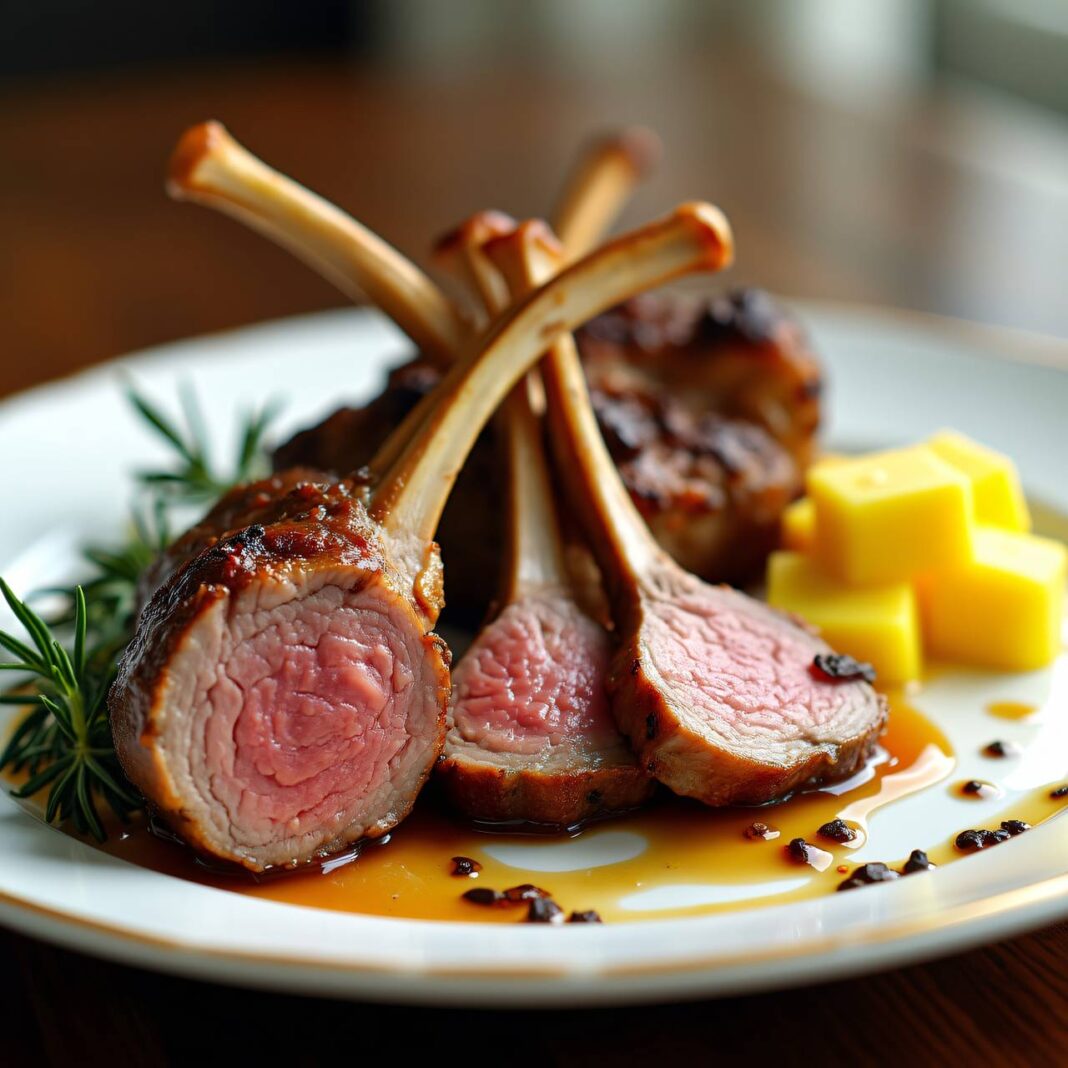 Lammrack mit Rosmarinbutter Rezept Lammrack mit Rosmarinbutter Rezept