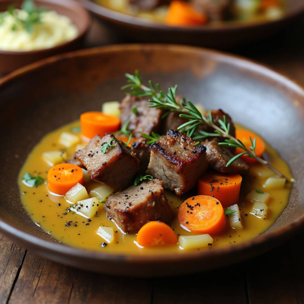 Lammragout an Buttermilch-Sauce Rezept Lammragout an Buttermilch-Sauce Rezept