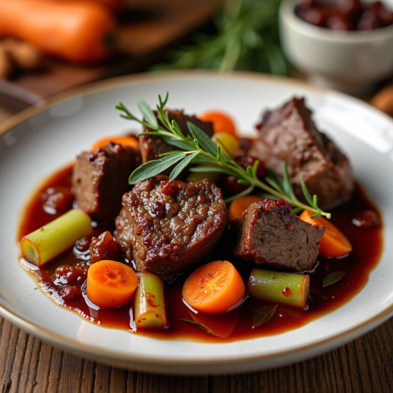 Lammragout mit Rosinen Rezept