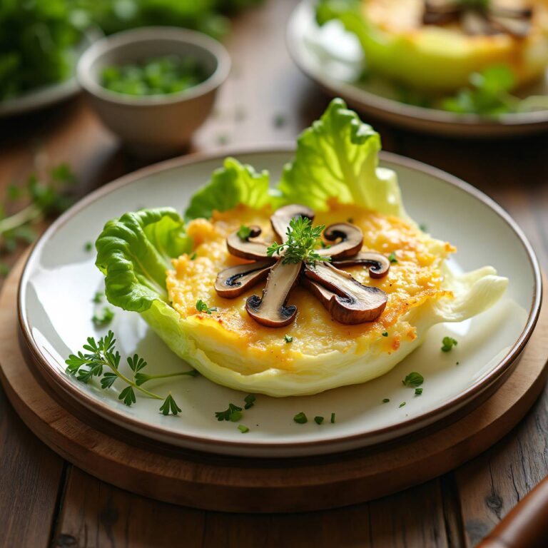 Lattich mit Käse überbacken Rezept