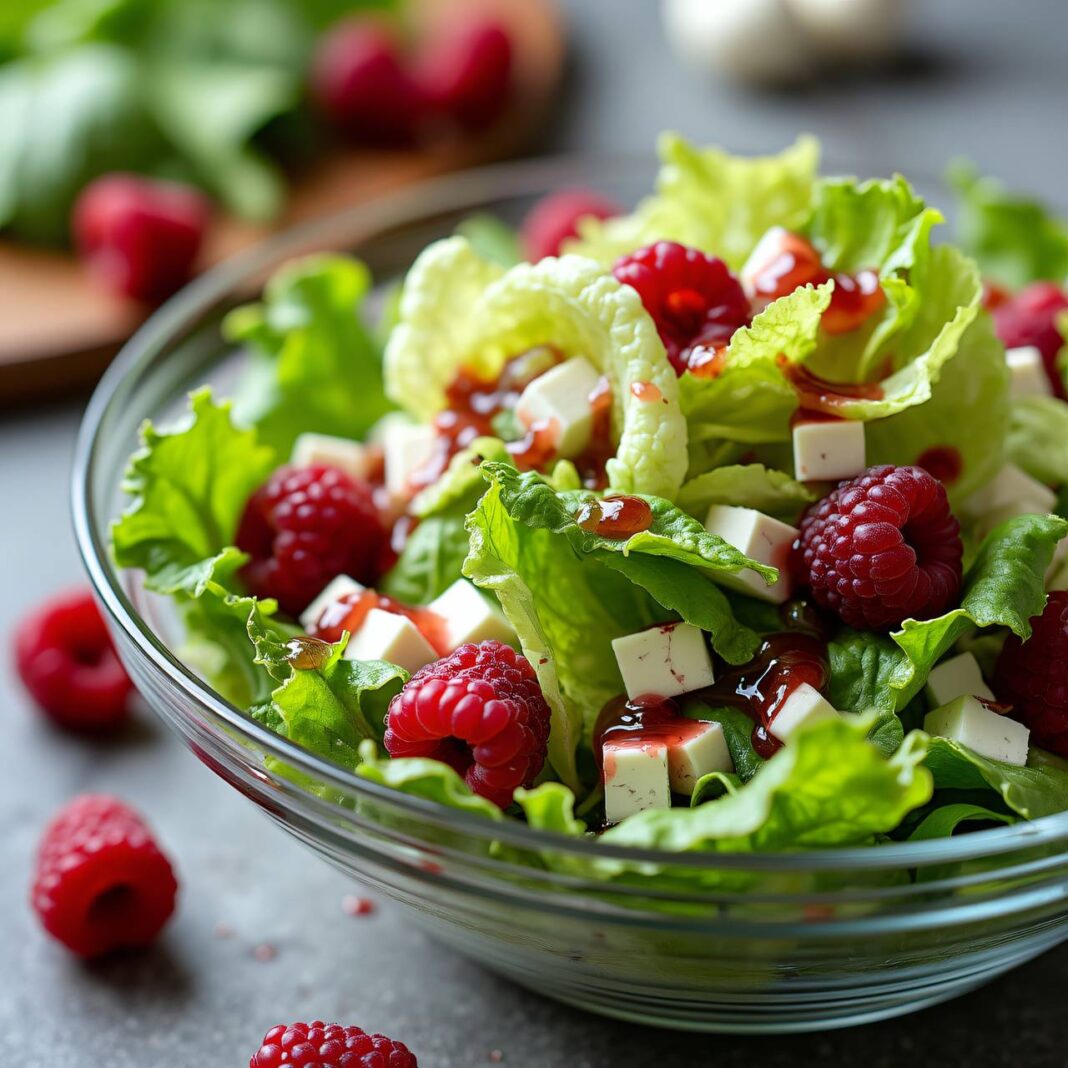 Lattichsalat mit Beeren Rezept Lattichsalat mit Beeren Rezept