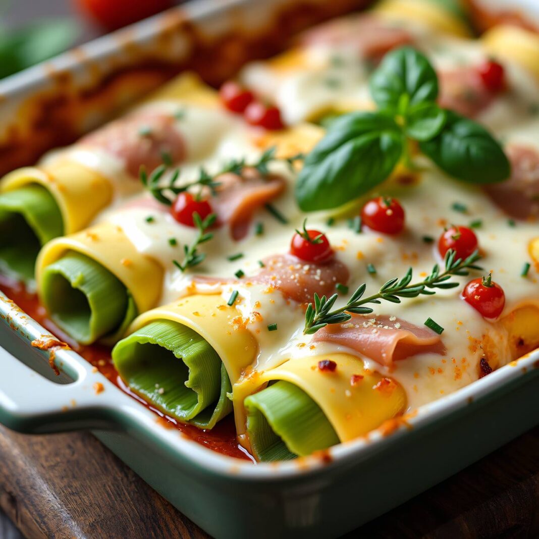 Lauch-Cannelloni Rezept Lauch-Cannelloni Rezept