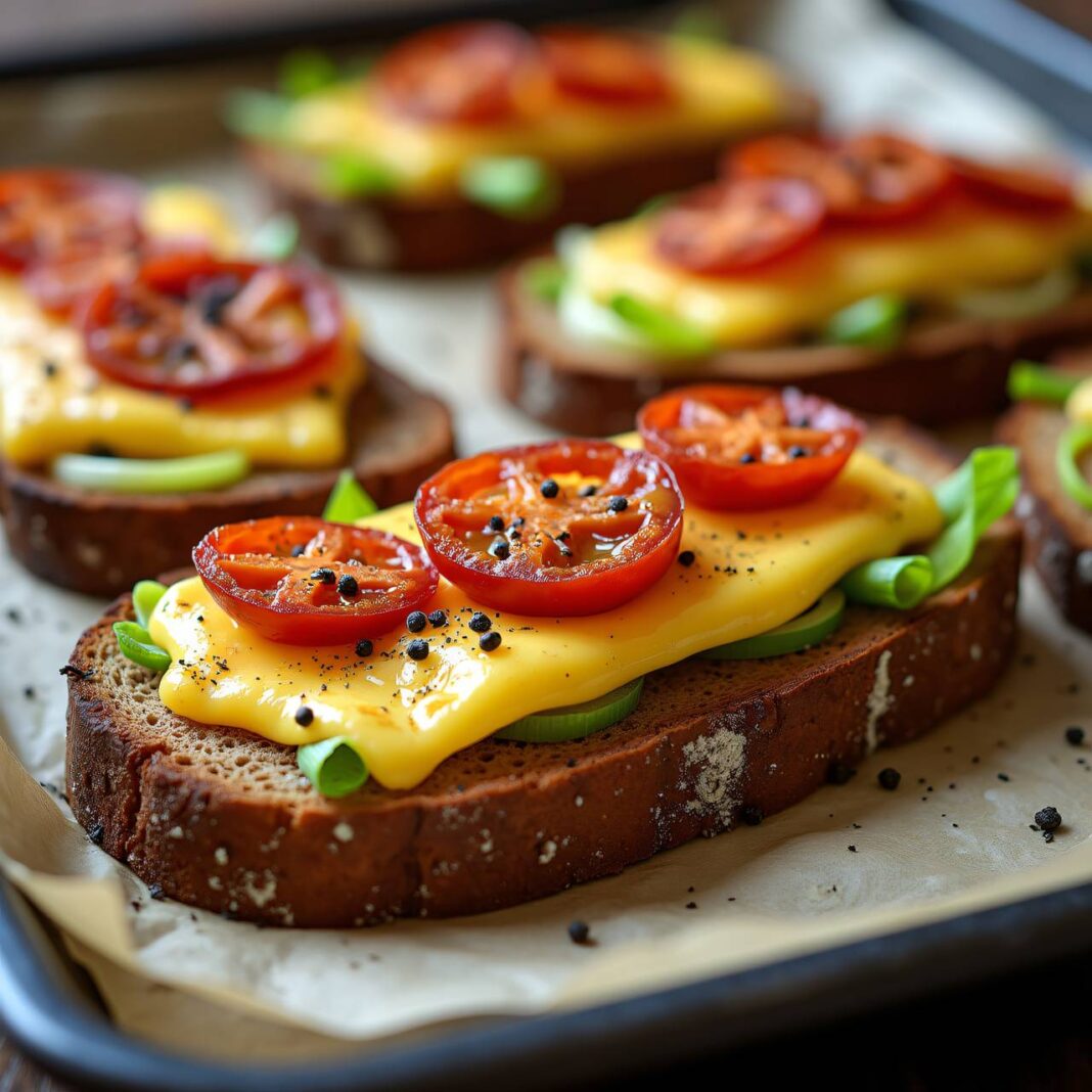 Lauch-Käseschnitten mit Würstchen Rezept Lauch-Käseschnitten mit Würstchen Rezept