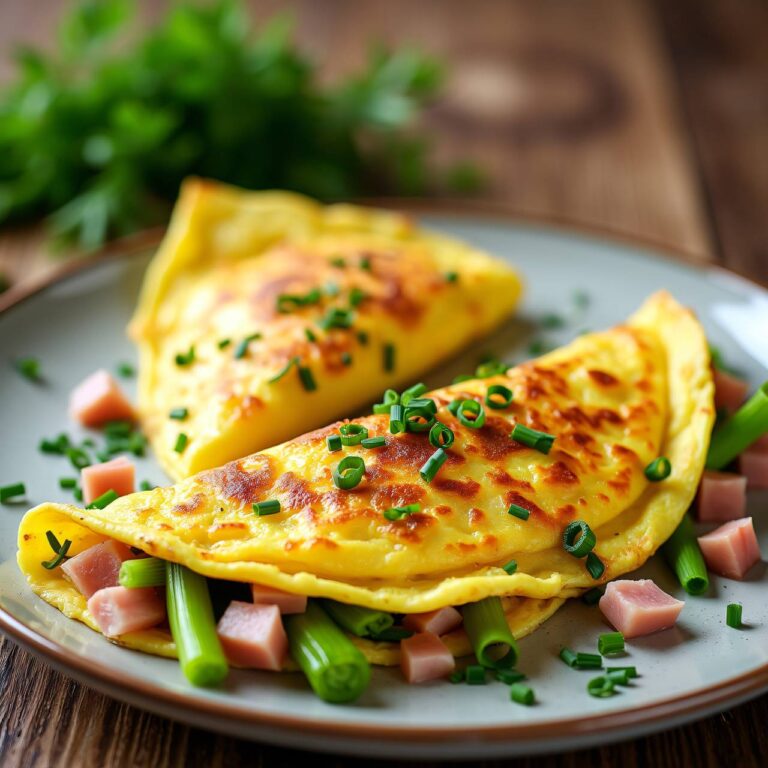 Lauch-Schinken-Omeletten Rezept