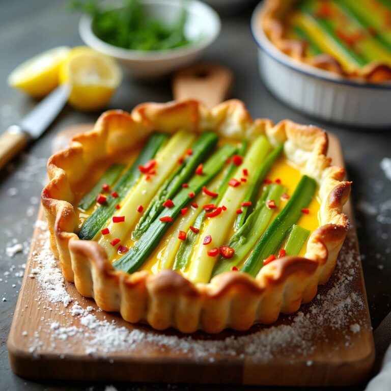 Lauchkuchen mit Curry Rezept