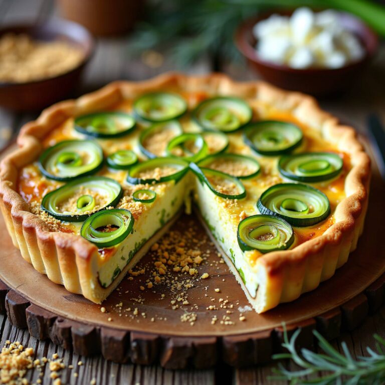 Lauchquiche mit Hüttenkäse Rezept