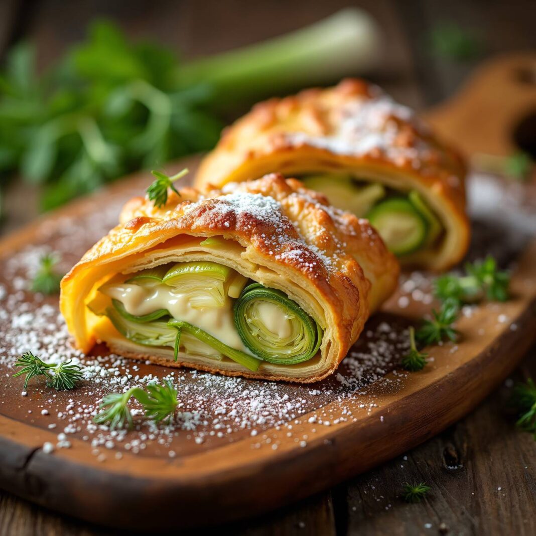 Lauchstrudel nach Art der Region Seeland Rezept Lauchstrudel nach Art der Region Seeland Rezept