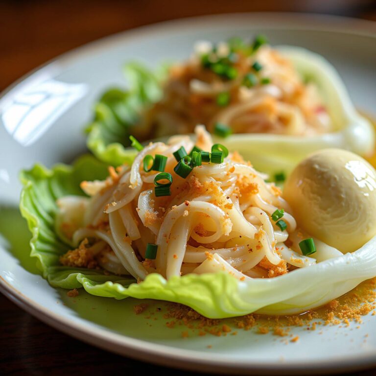 Lauwarmer Weisskabissalat mit Käse Rezept