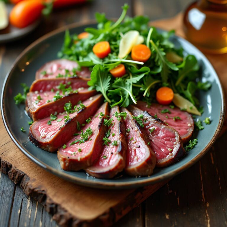 Lauwarmes Lamm-Carpaccio Rezept