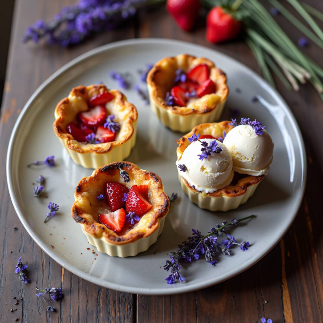 Lavendel-Erdbeer-Gratin Rezept Lavendel-Erdbeer-Gratin Rezept