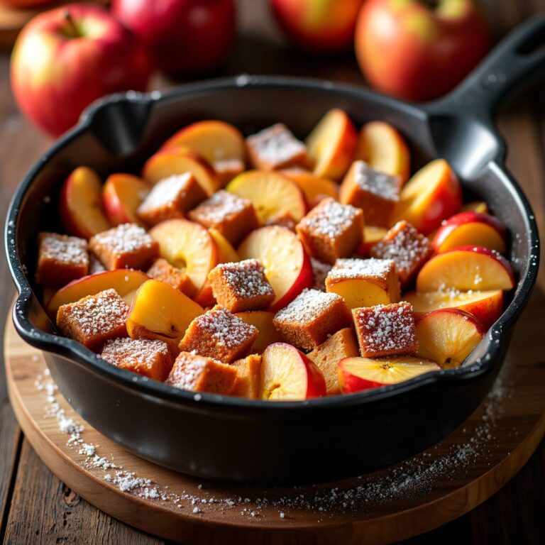 Lebkuchen-Apfel-Auflauf Rezept