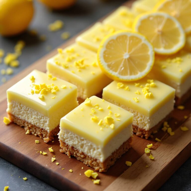 Lemon-Cheesecake-Schnitten Rezept