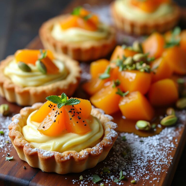 Limburger-Tartelettes mit Aprikosenkompott Rezept
