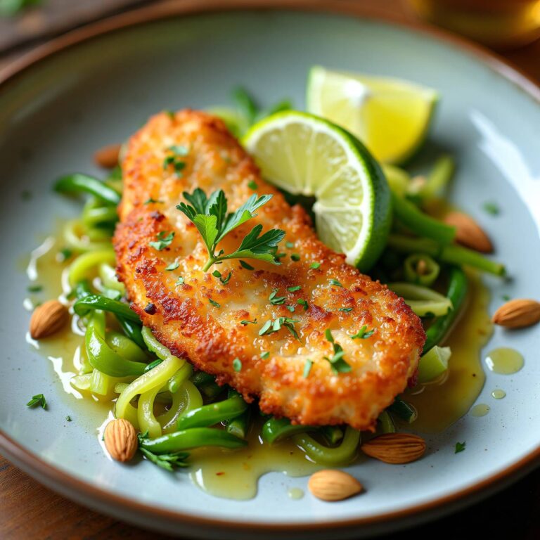 Limetten-Schnitzel mit Sellerie Rezept