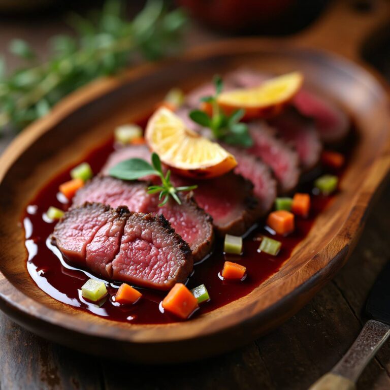 Lingua di manzo al Merlot Rezept