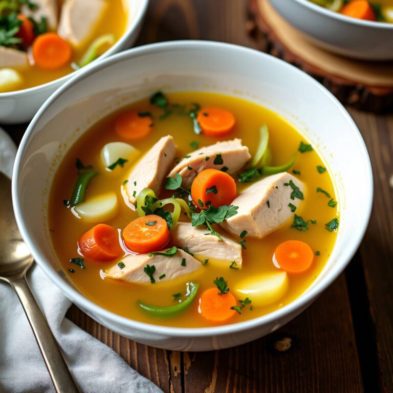 Linsen-Hühnersuppe Rezept