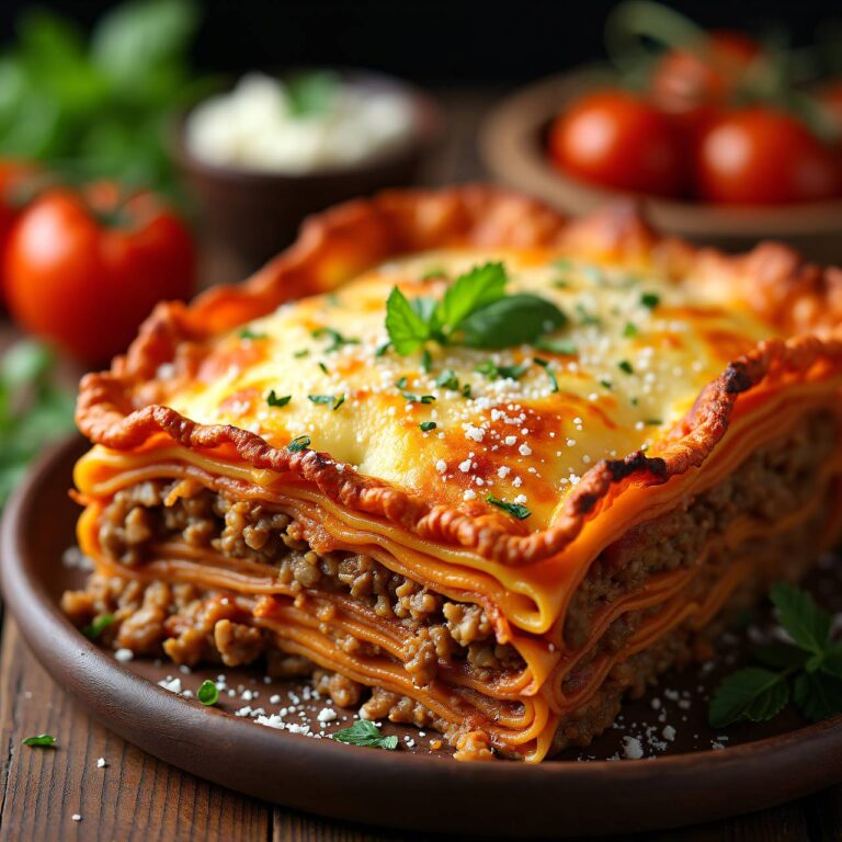 Linsen-Lasagne (vegetarische Lasagne) Rezept