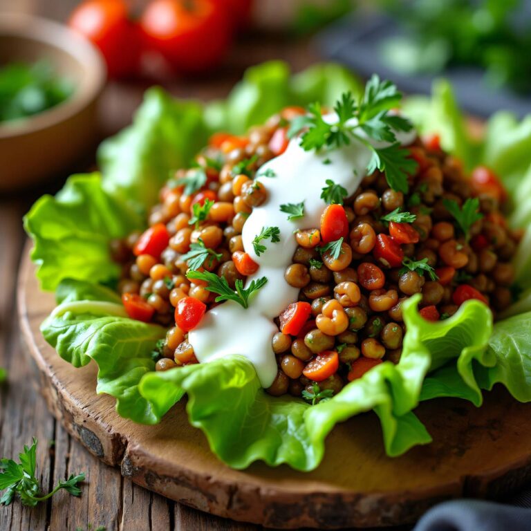 Linsensalat mit Quarksauce Rezept