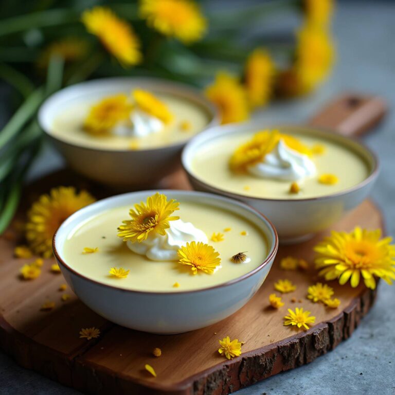 Löwenzahnblüten-Crème Rezept