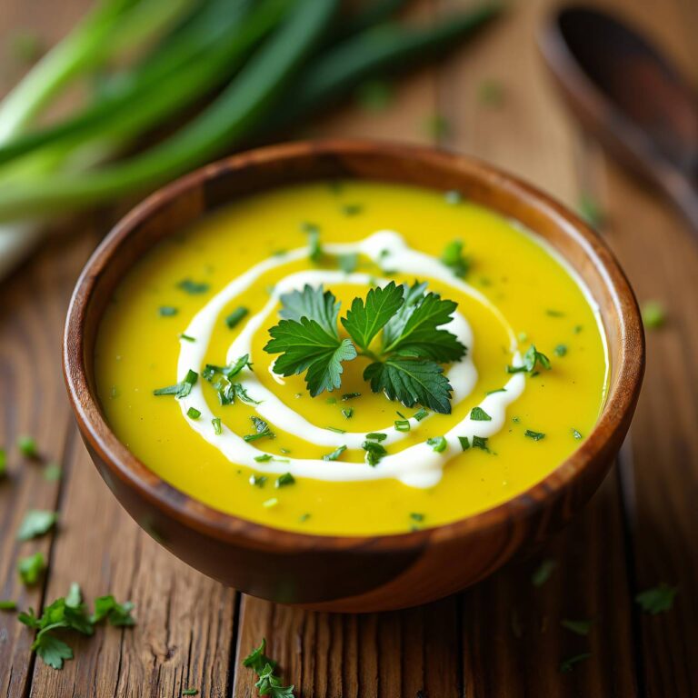 Löwenzahncrèmesuppe mit Griess Rezept