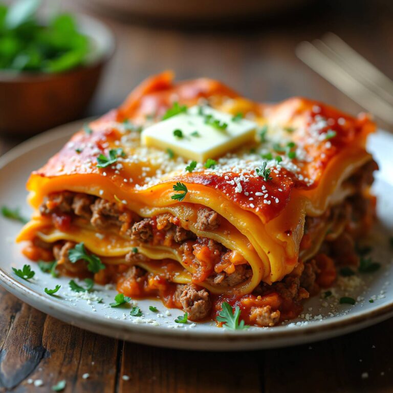 Low-Carb-Lasagne mit Kürbis und Sellerie Rezept