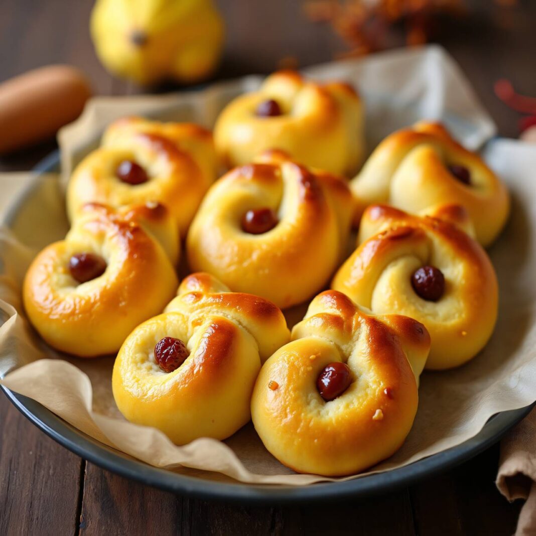 Lussekatter (Luciakatzen) Rezept Lussekatter (Luciakatzen) Rezept