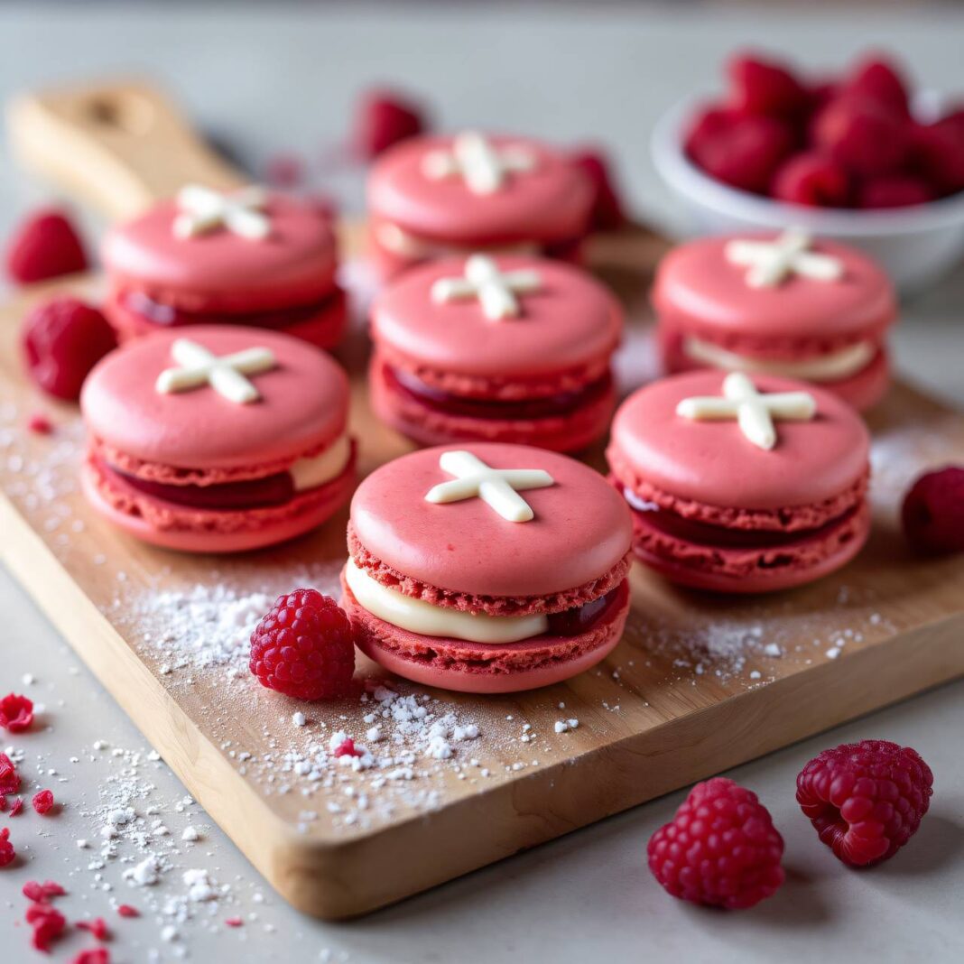 Macarons mit Himbeerfüllung Rezept Macarons mit Himbeerfüllung Rezept
