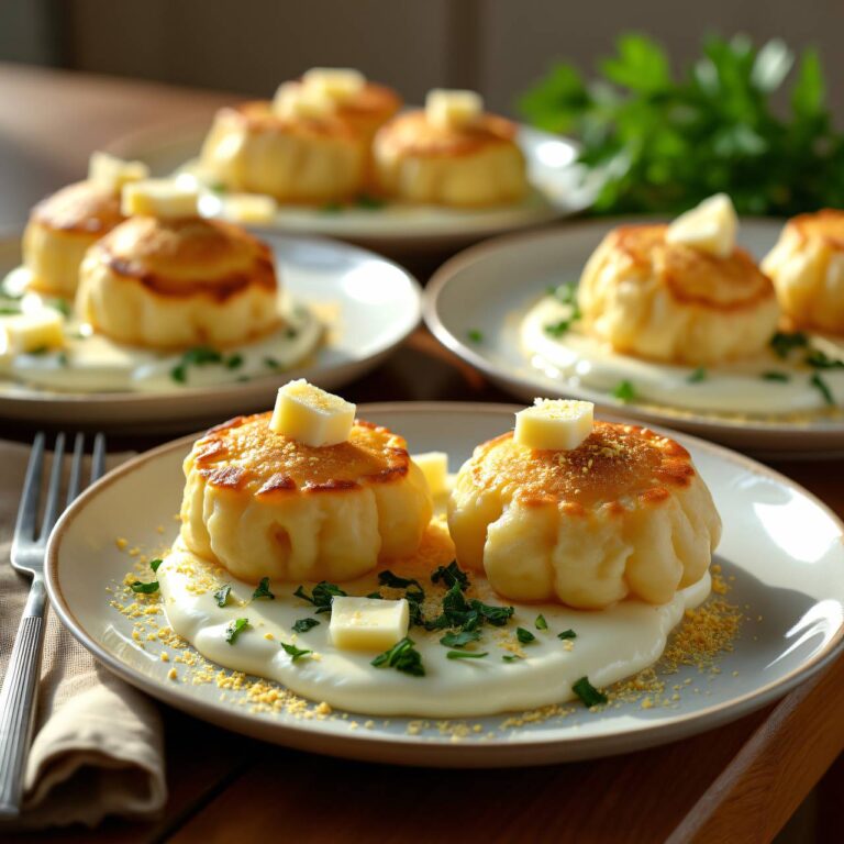 Maisnocken mit Rucolahüttenkäse Rezept