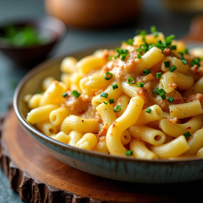 Makkaroni mit Zwiebel-Käsesauce Rezept