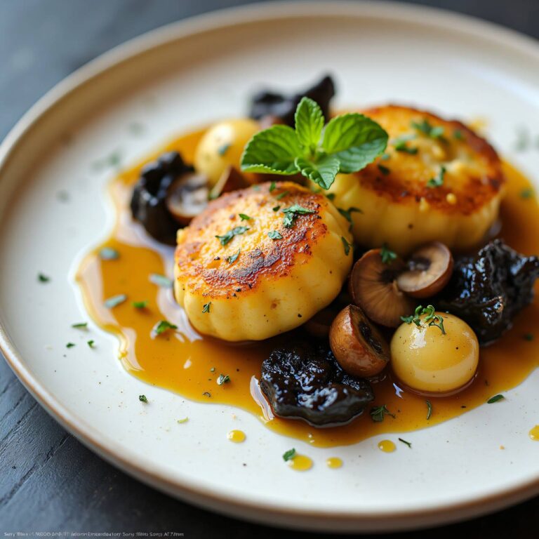 Malfatti mit Schwarzwurzeln und Pilzsauce Rezept