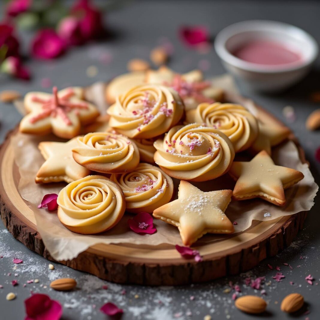 Mandel-Rosen-Spritzgebäck Rezept Mandel-Rosen-Spritzgebäck Rezept